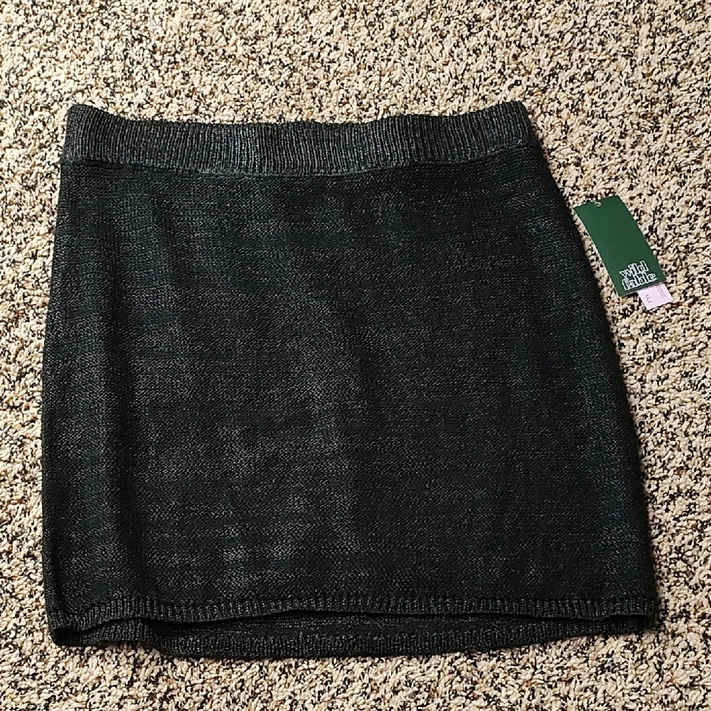 Wild Fable | Elegant Black Knit Skirt